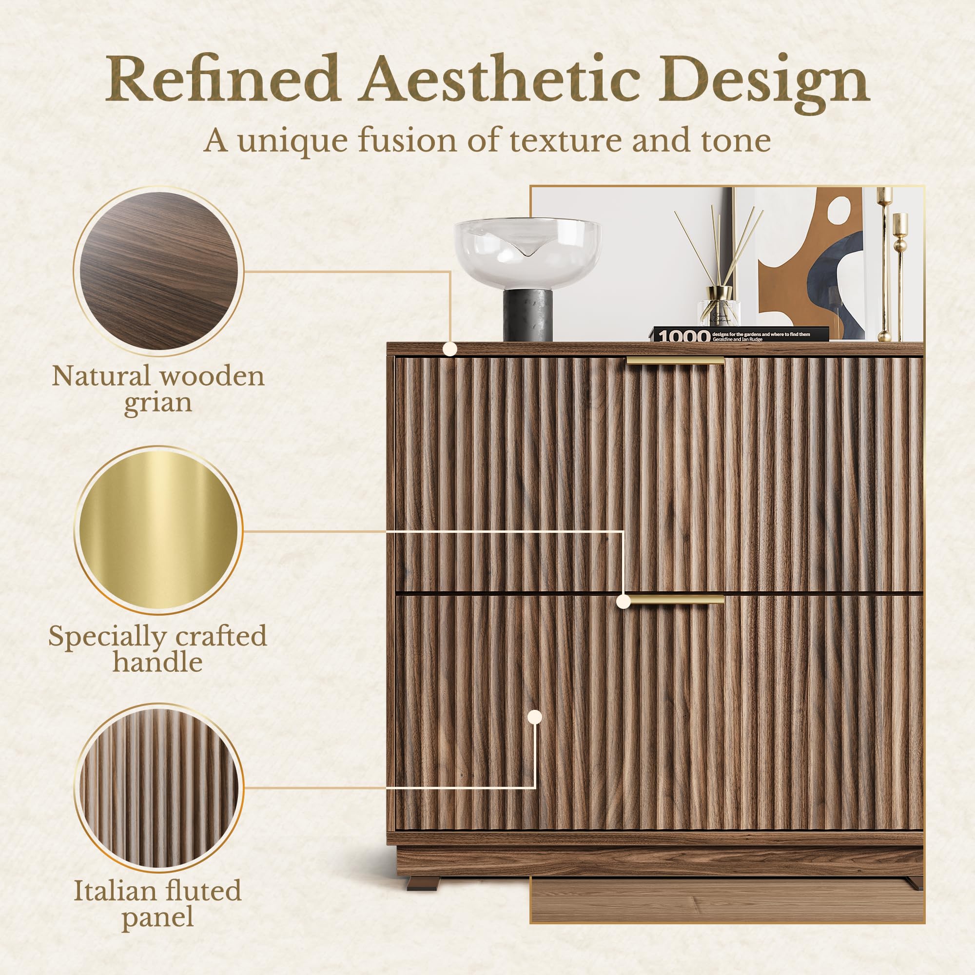 63'' L-Shaped Standing Desk with 2-Drawer File Cabinet