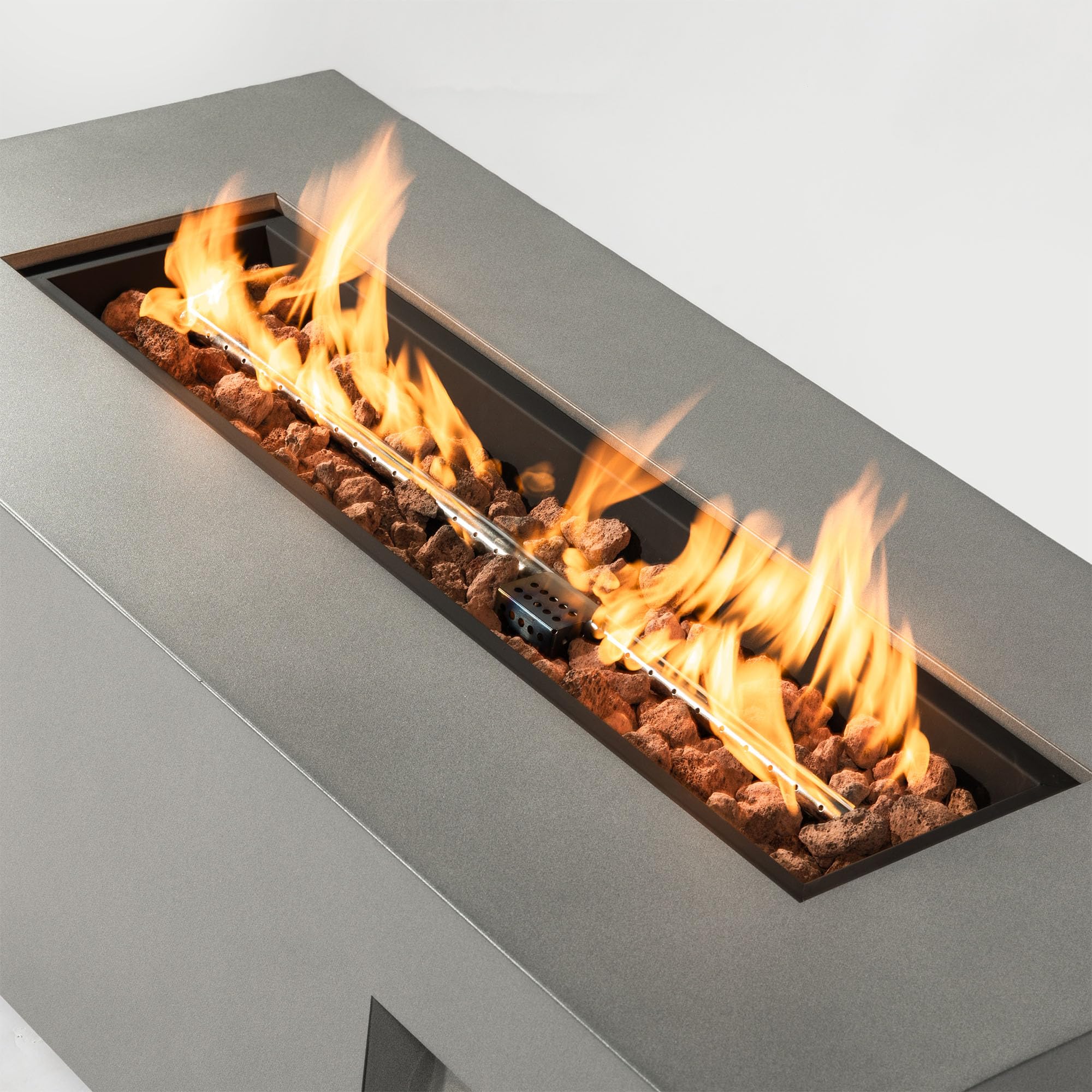 42" Rectangular Propane Fire Pit Table - 50,000 BTU