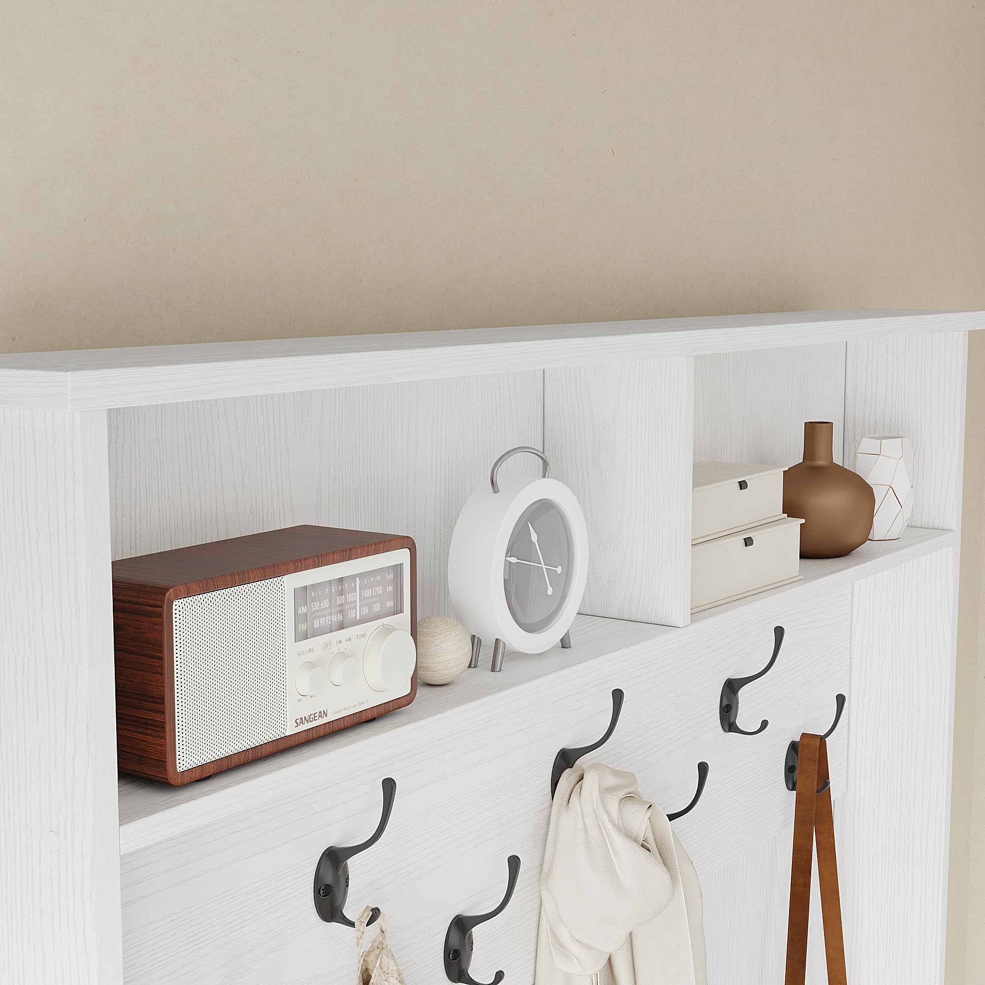 Hall Tree with Bench and Shoe Storage