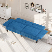 89" Convertible Futon Sofa Bed with Adjustable Backrest