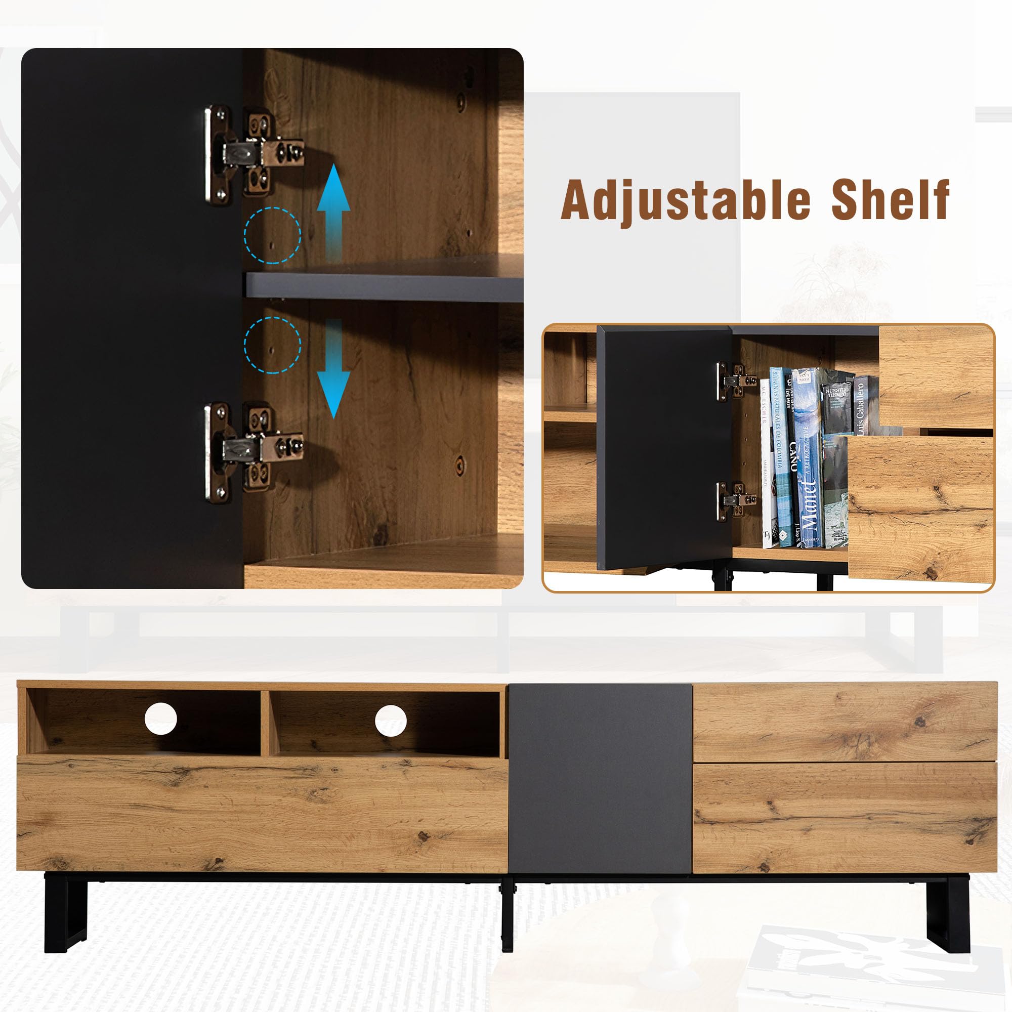Modern TV Entertainment Center with Storage