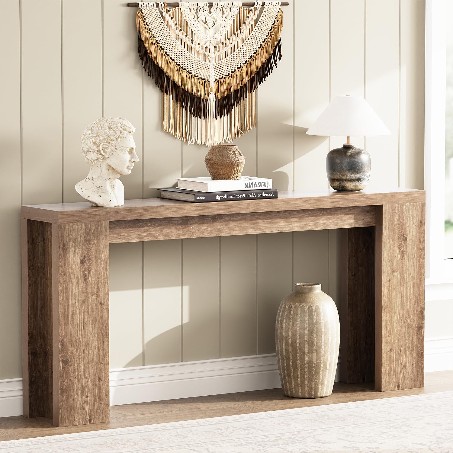 Extra Long Console Table 70.9 Inch Farmhouse Entryway Table