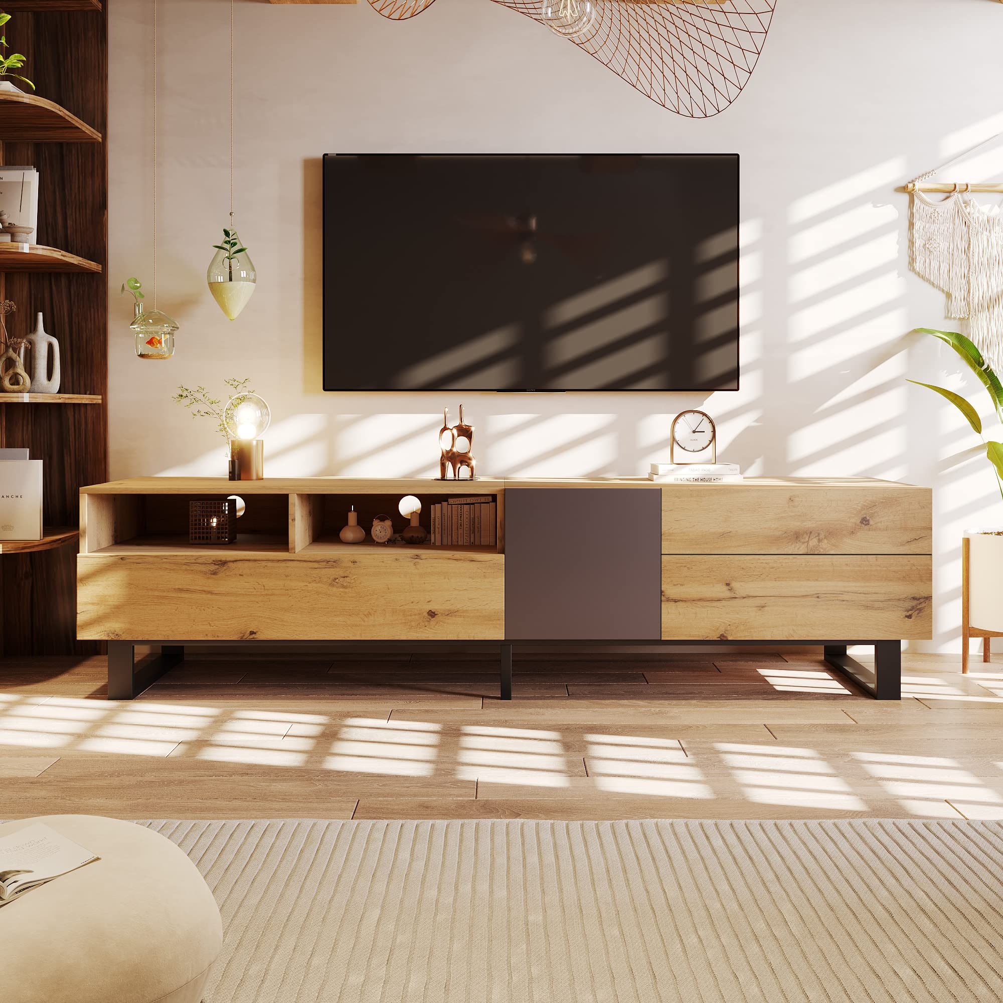 Modern TV Entertainment Center with Storage