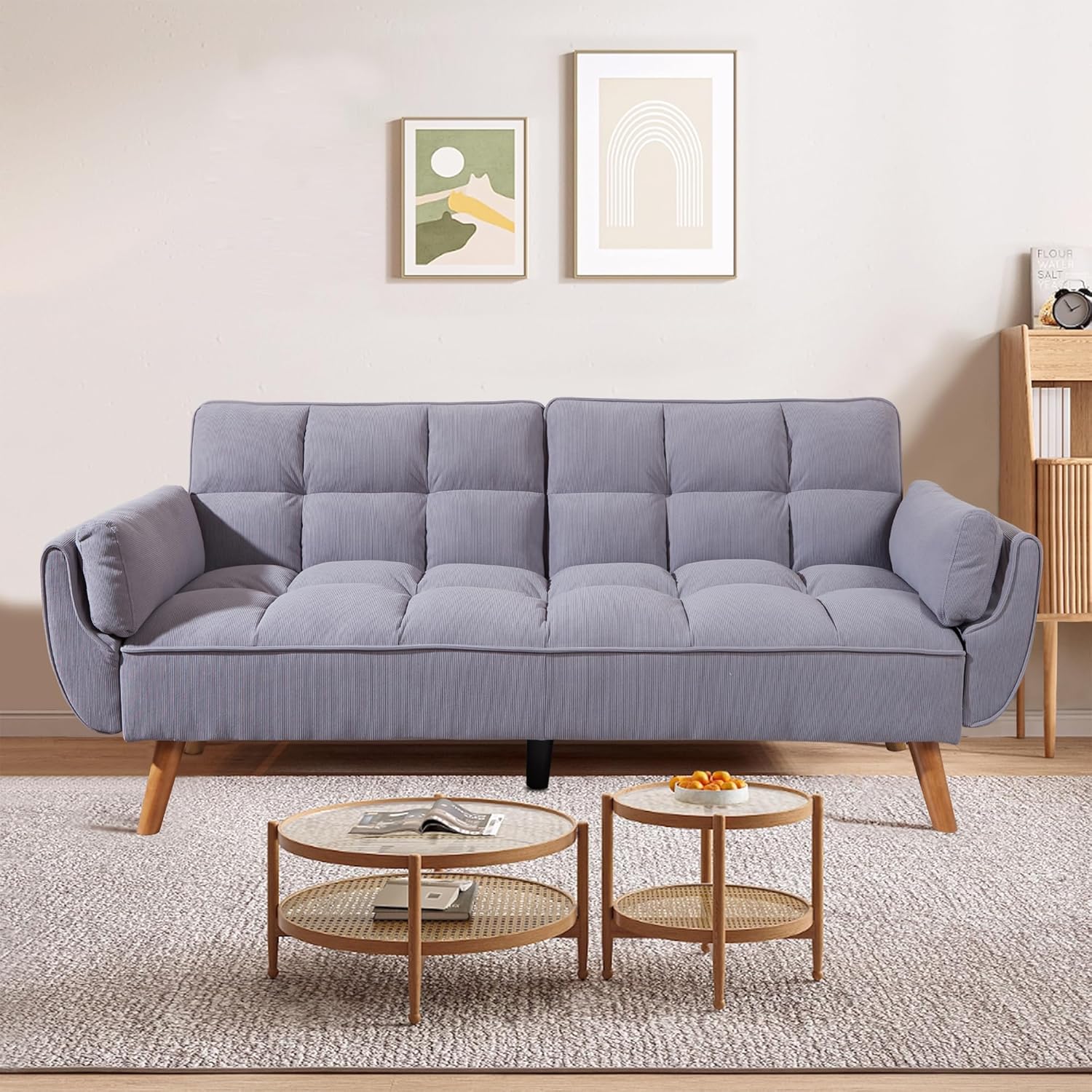 75" Convertible Futon Sofa Bed