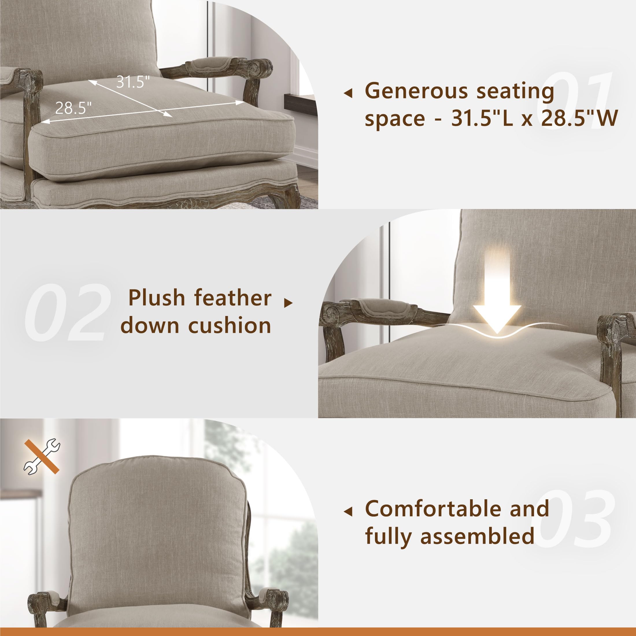 Parlier Show Wood Accent Chair