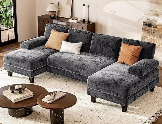 U-Shaped Sectional Sofa with Double Chaise