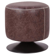 Round Swivel Ottoman with PU Leather