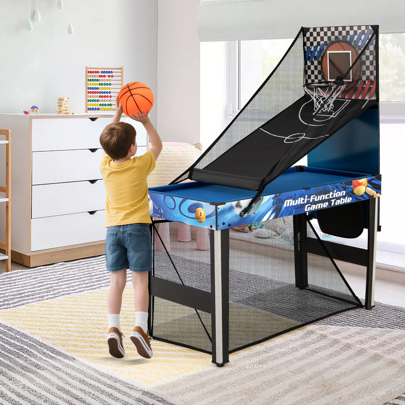 10-in-1 Multi Game Table with Complete Accessories