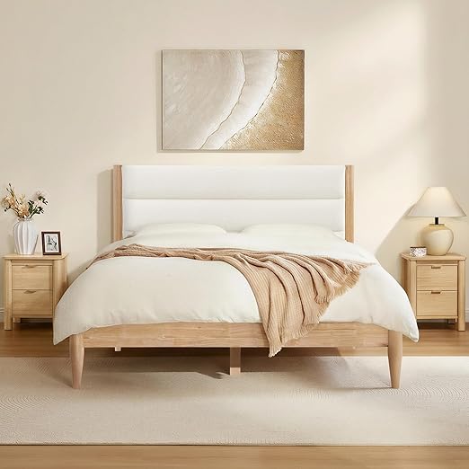 3 Piece Bedroom Set with Upholstered Headboard