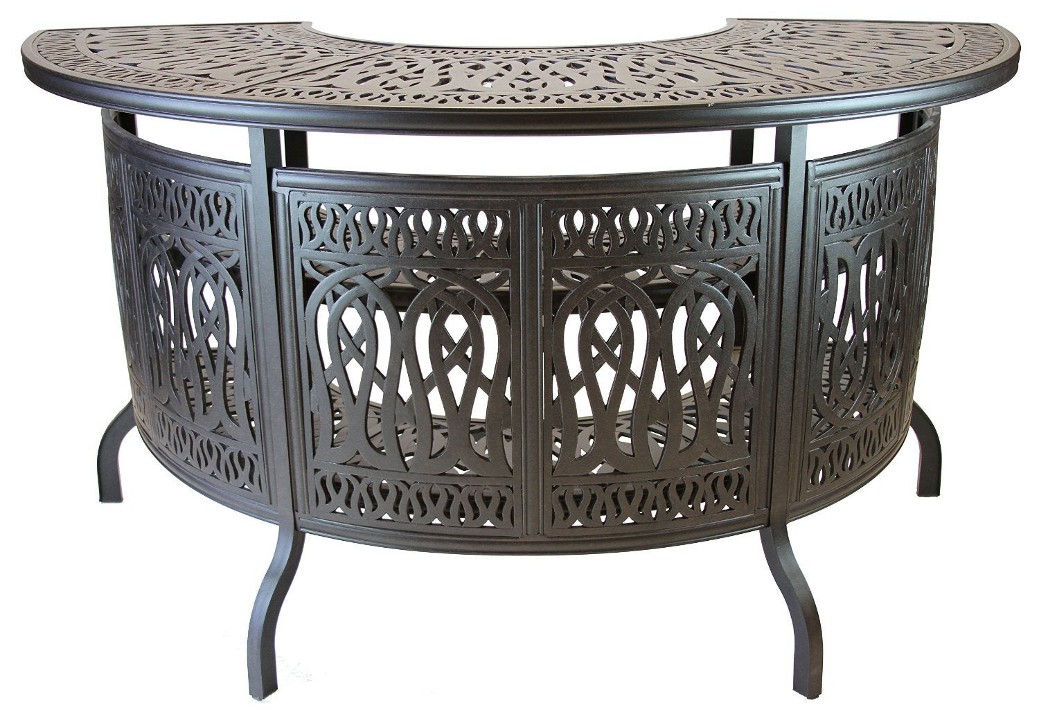 5-Piece Outdoor Party Bar Set with Swivel Stools