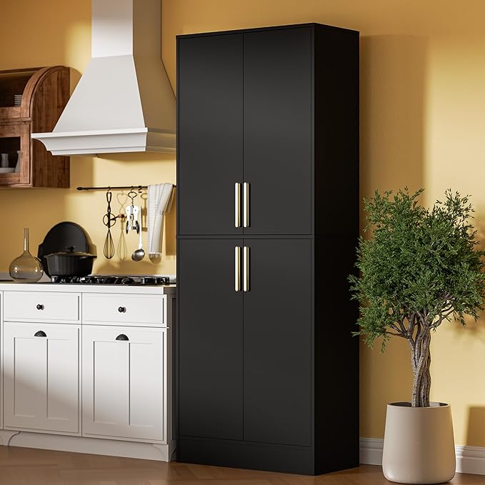 Tall Pantry Cabinet with 4 Doors