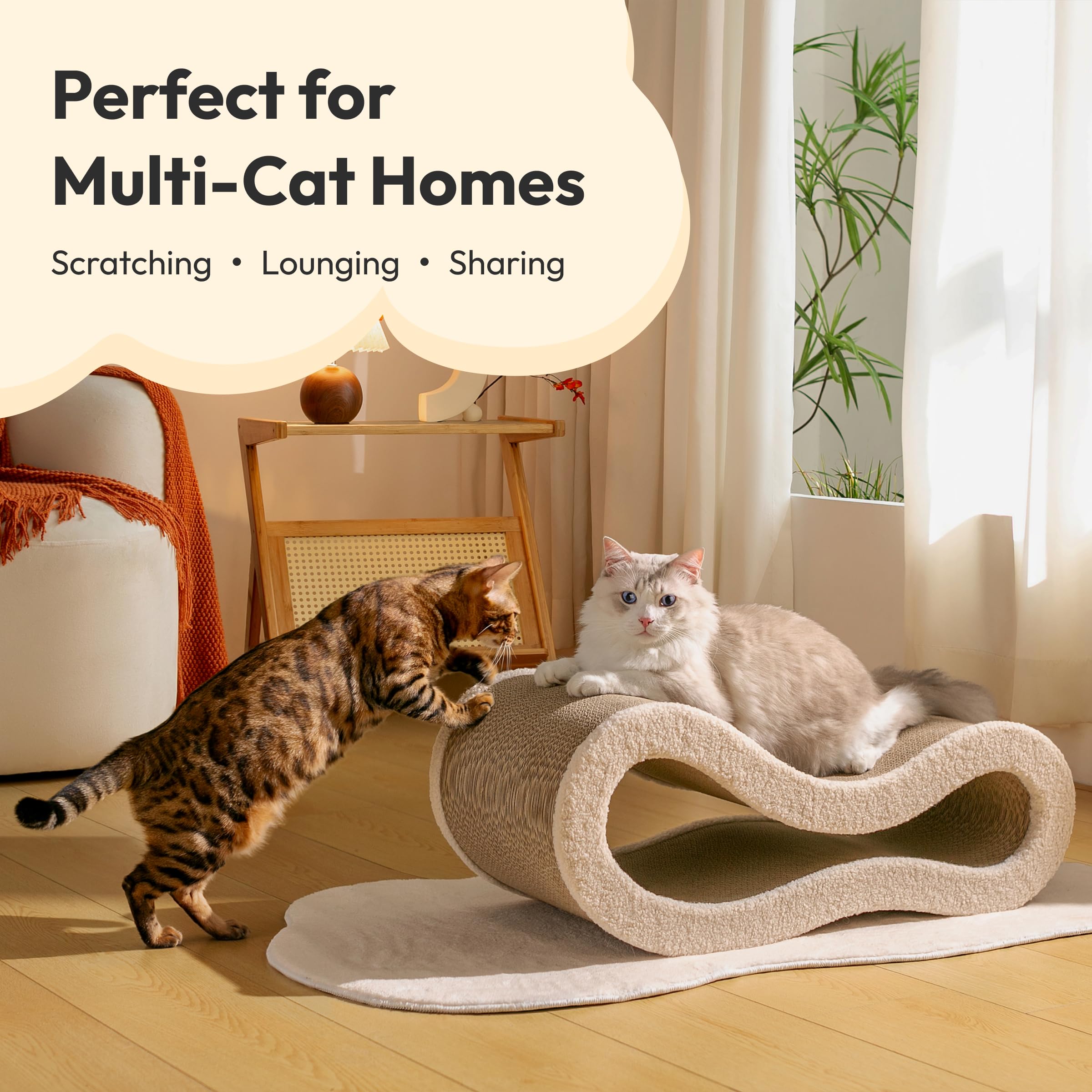Cloud Lounge Cat Scratching Pad with Ergonomic Support