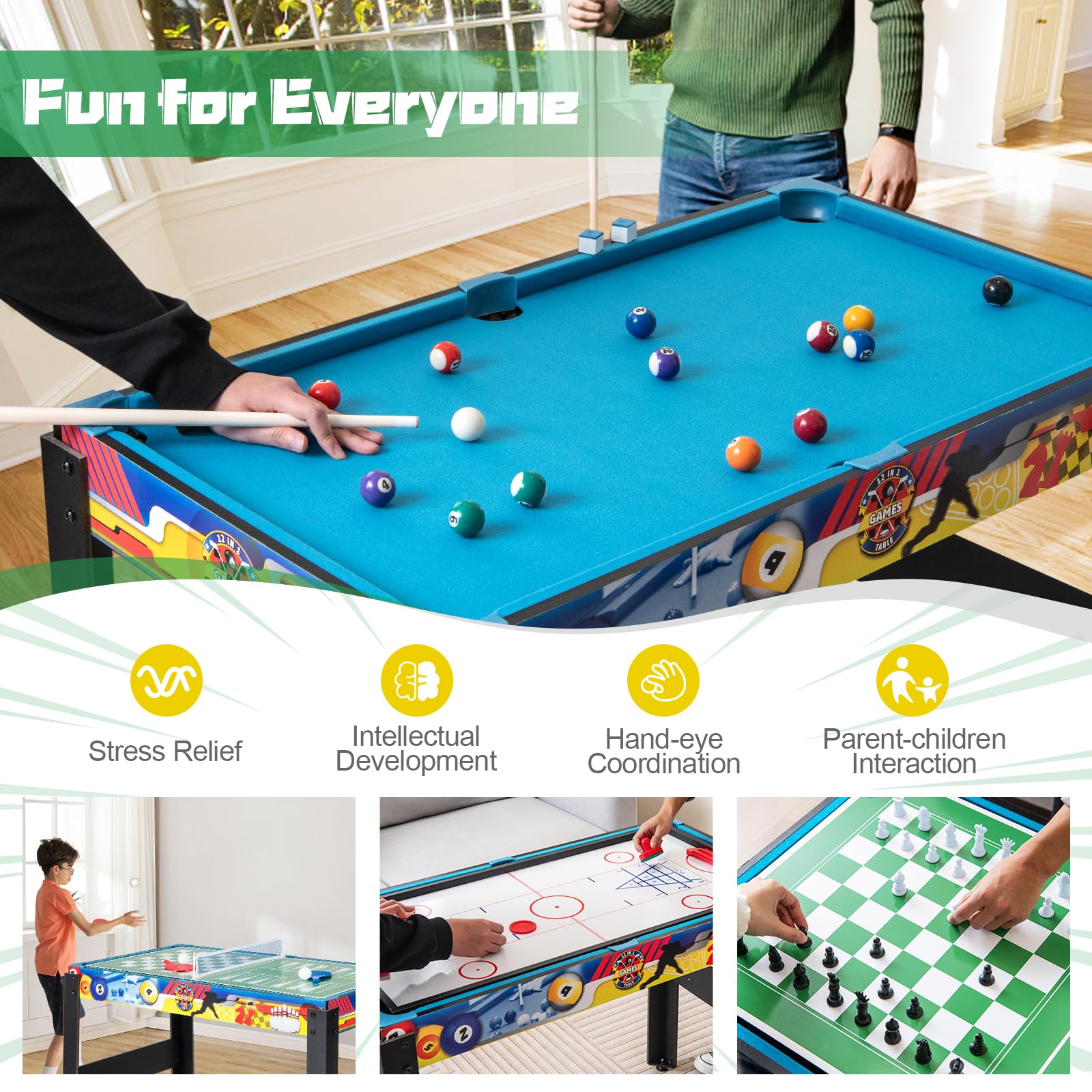 12-in-1 Multi Game Table 48"