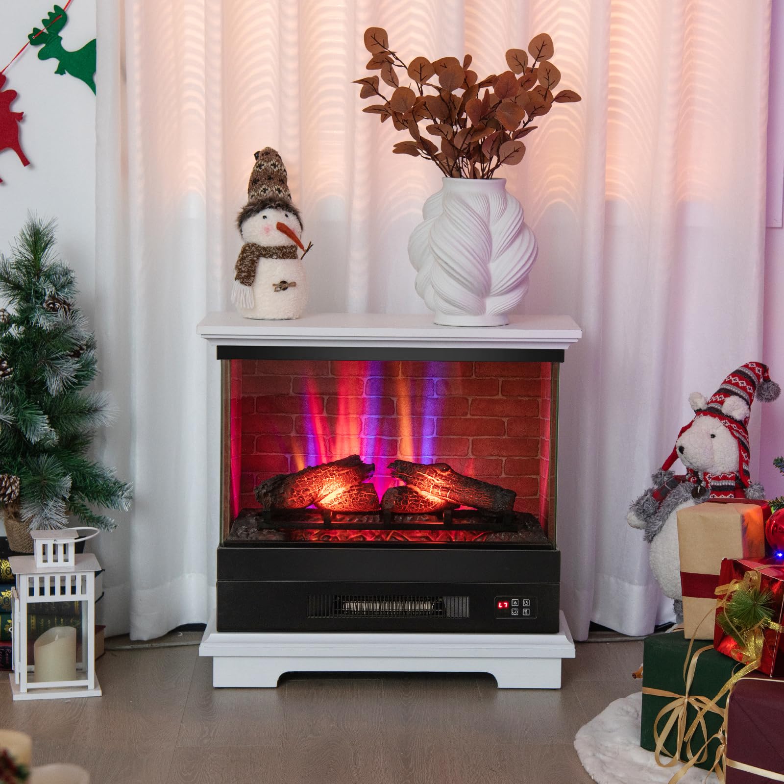 27" Electric Fireplace with Remote