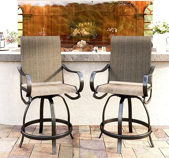 Outdoor Counter Height Bar Stools Set of 4