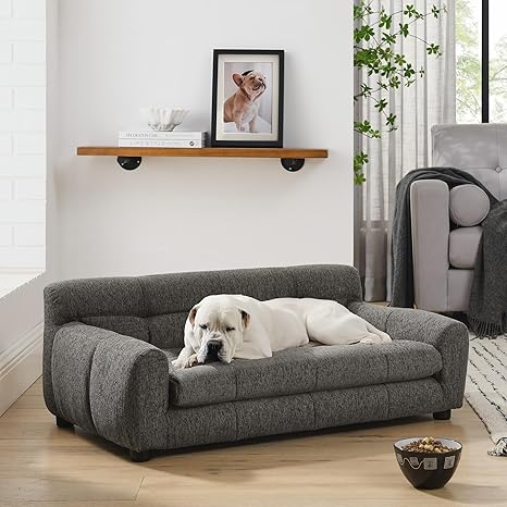Dog Sofa Bed with Armrests for Medium to Large Dogs