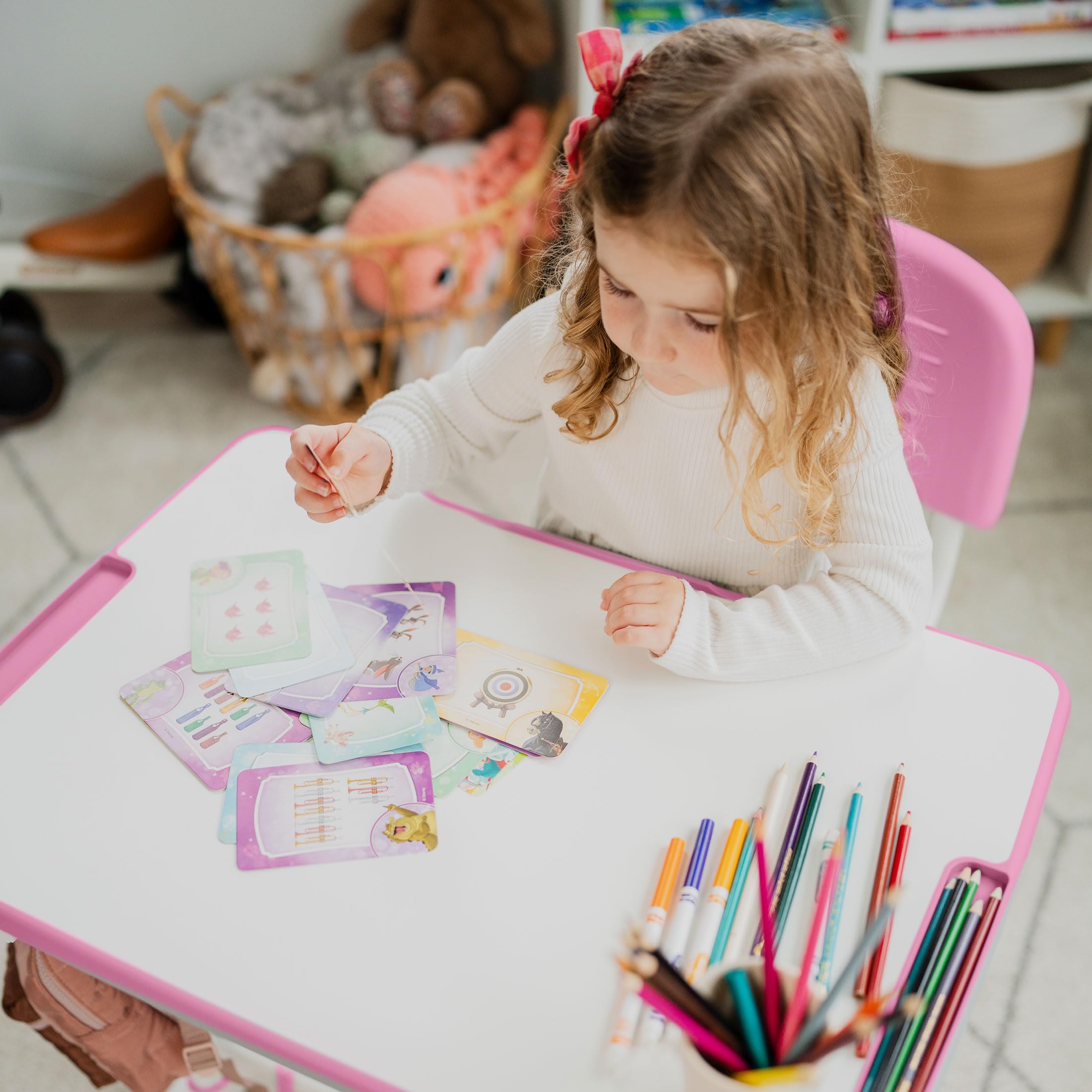 Kids Desk and Chair Set - Height Adjustable with Storage Drawer