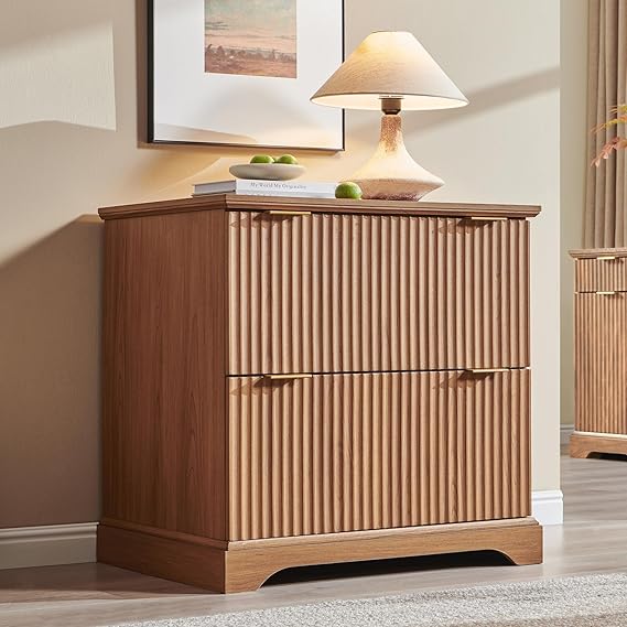 2 Drawer File Cabinet with Charging Station