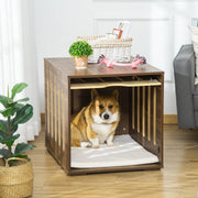 Furniture Style Dog Crate End Table with Cushion