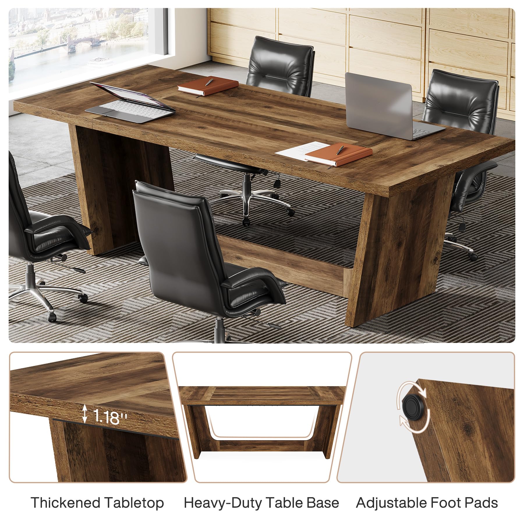 71" Conference Room Table for 6-8 People