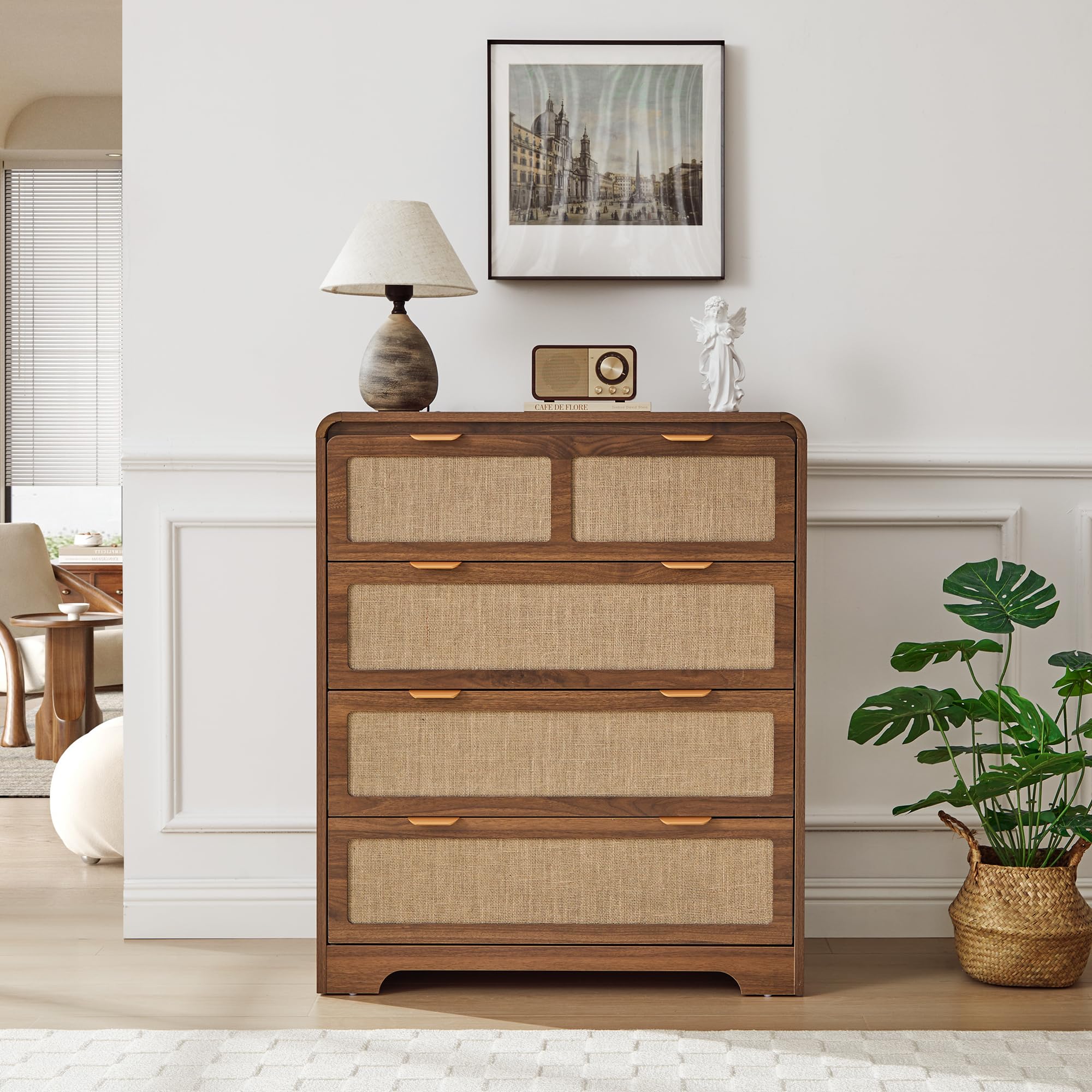 Mid Century Modern 4-Drawer Dresser