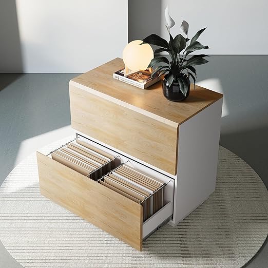 2-Drawer Lateral File Cabinet with Anti-Tilt Mechanism