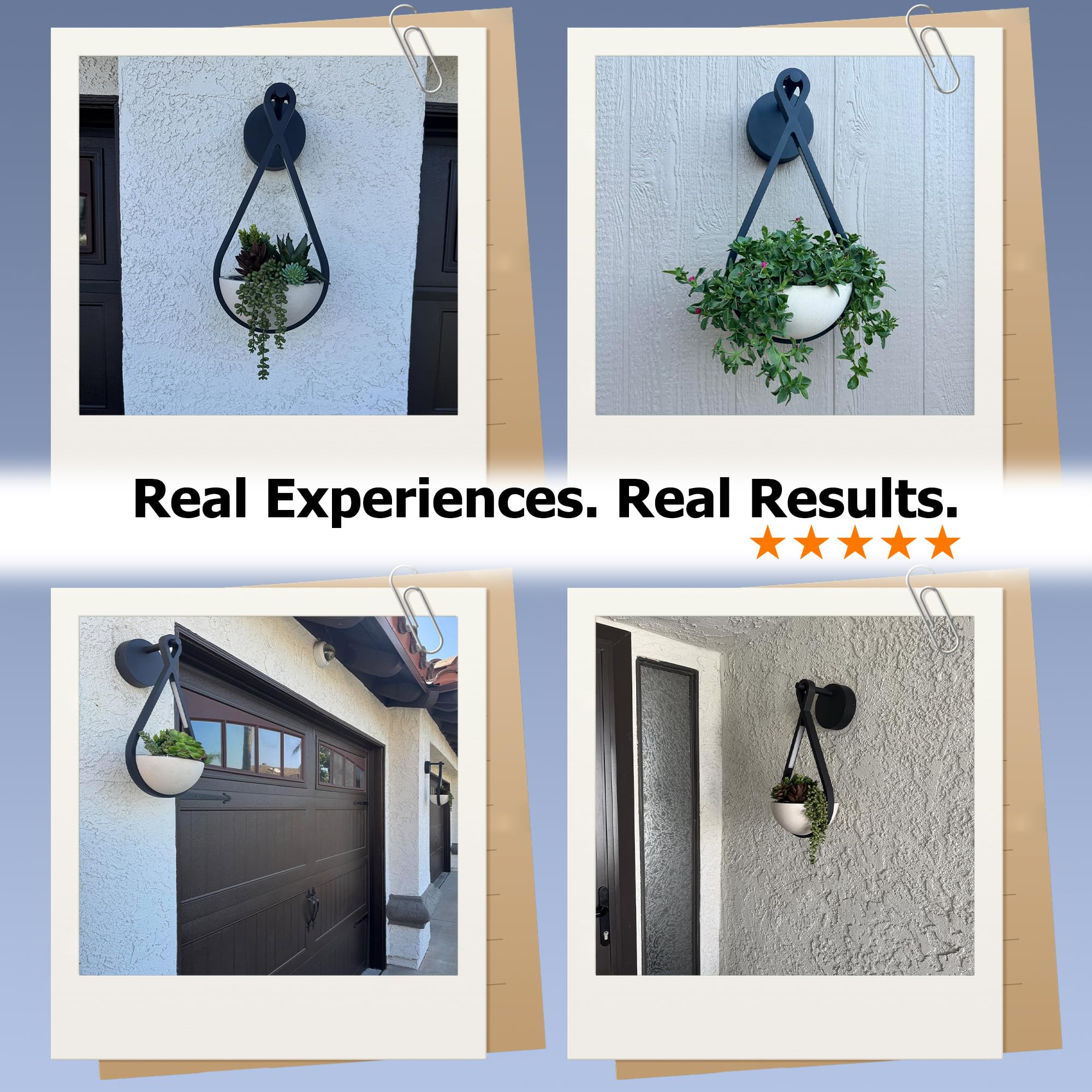 Outdoor Wall Sconce with Planter