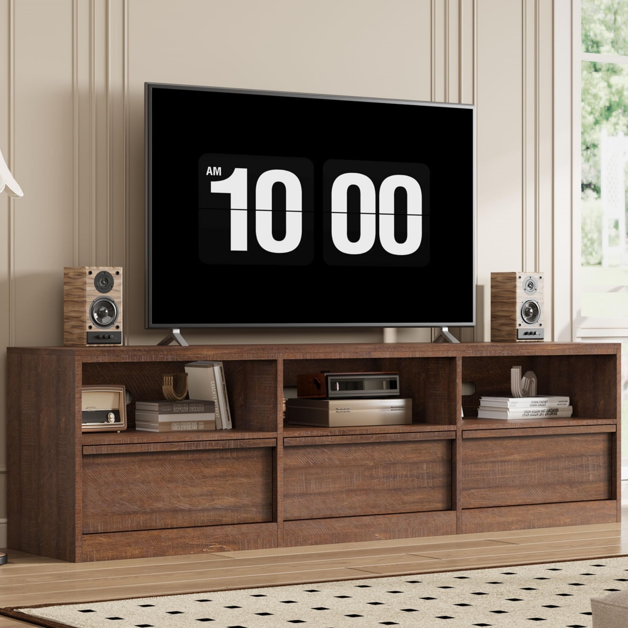 70 Inch Mid Century Modern TV Stand
