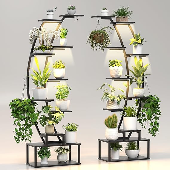 7-Tier Plant Stand with Grow Lights