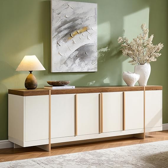 70" Modern TV Stand with Hidden Doors