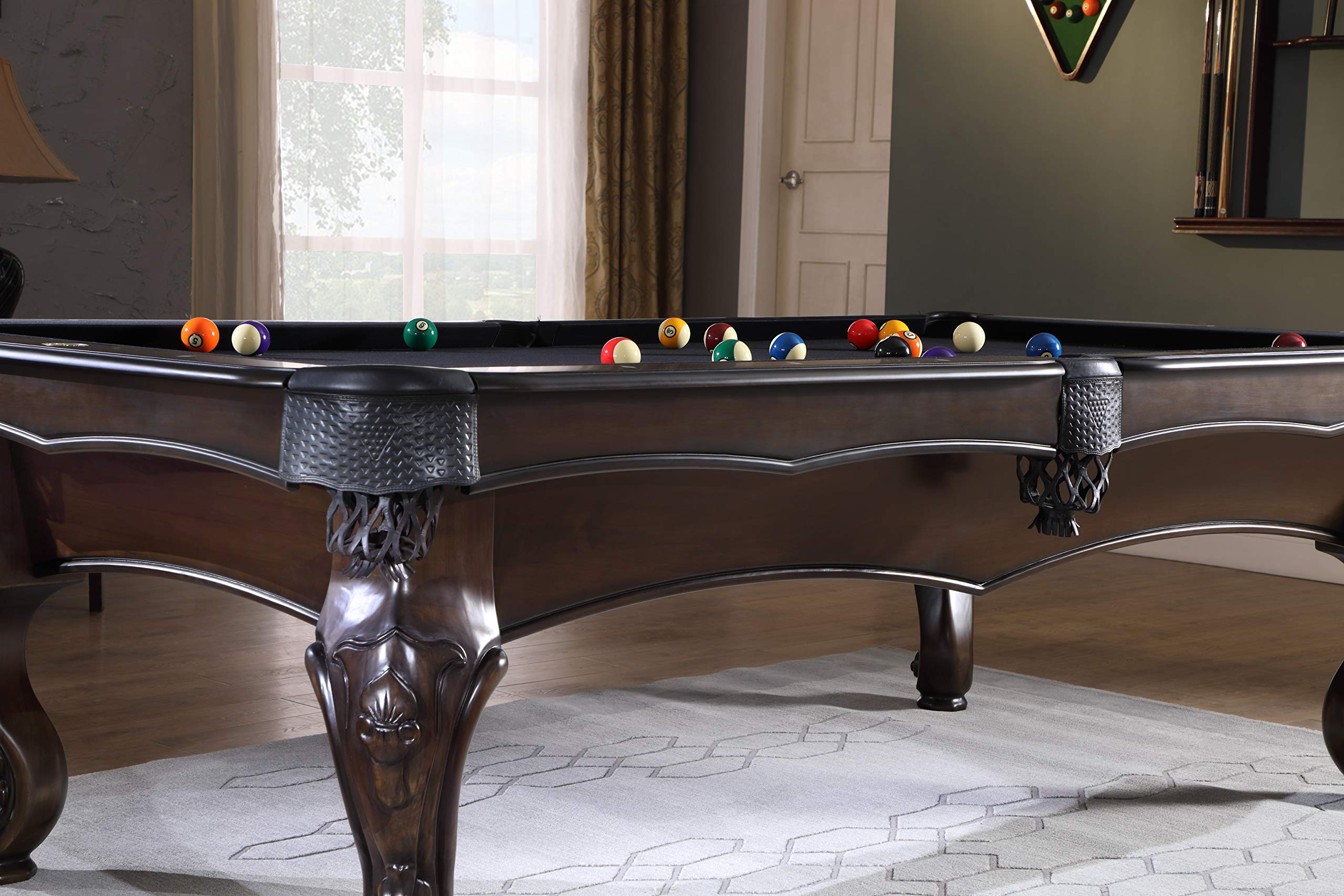 8' Slate Pool Table with Hardwood Frame