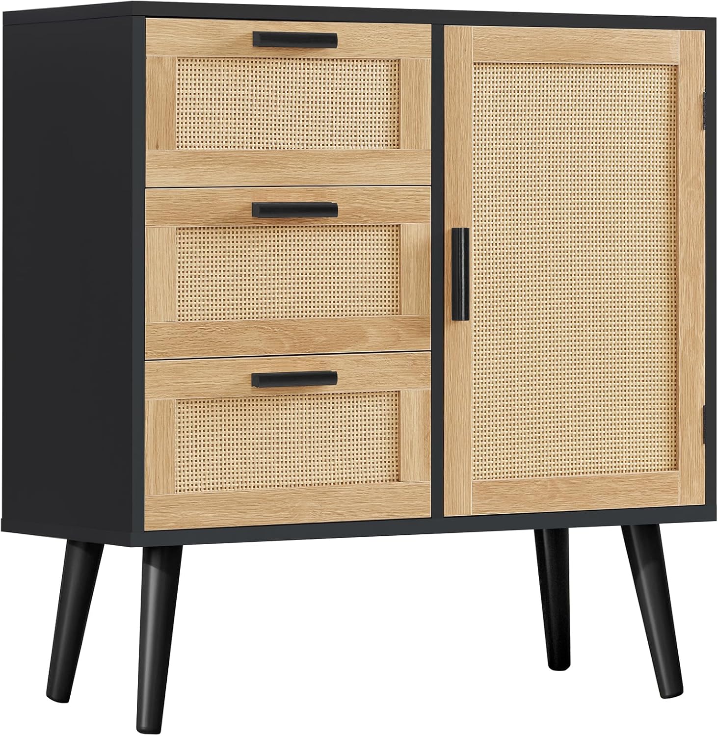 Fluted Dresser with 7 Drawers - 48" Tall Modern Chest of Drawers