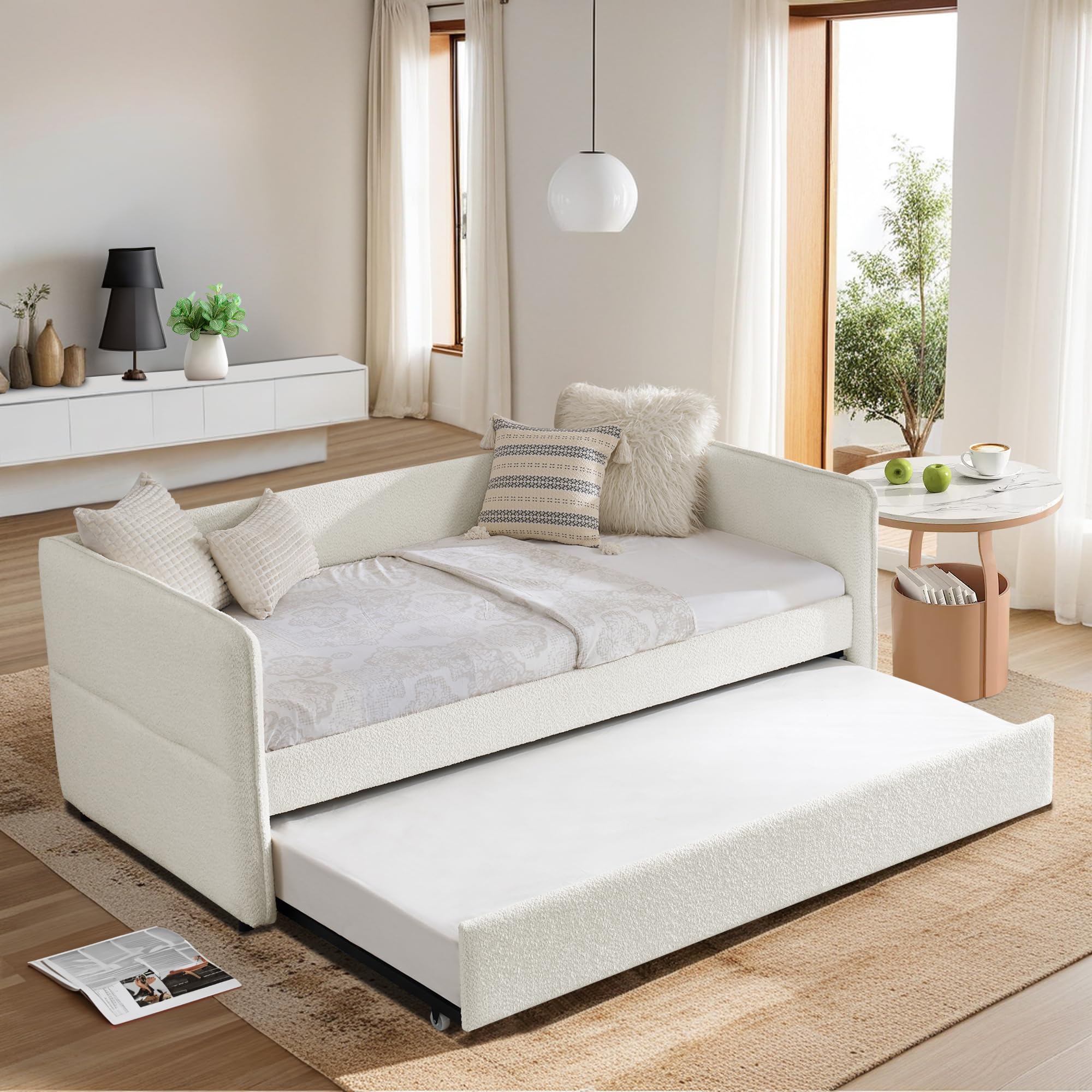 Twin Size Daybed with Pop-Up Trundle