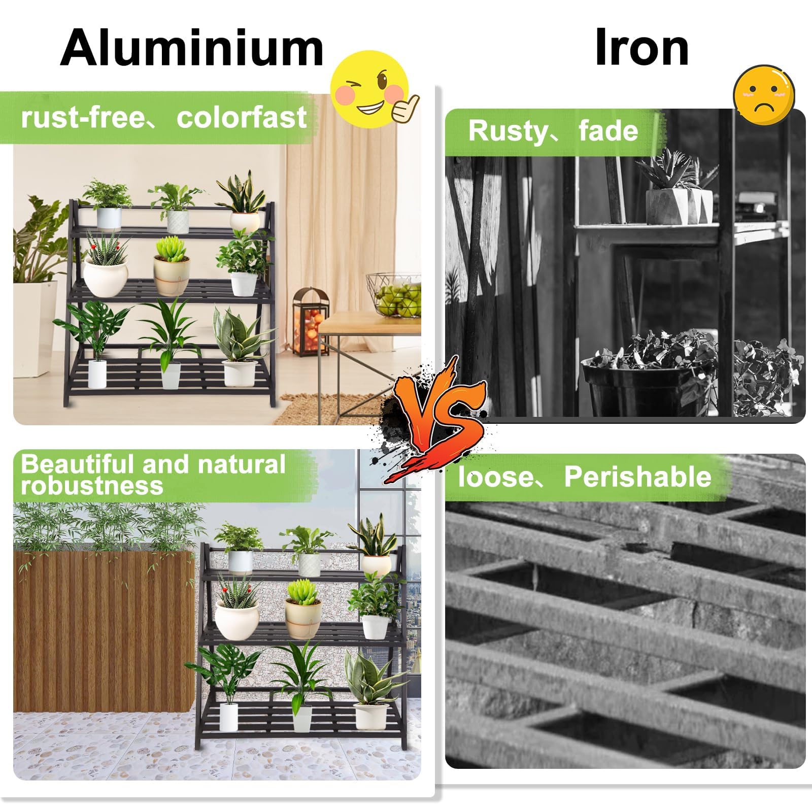 3-Tier Aluminum Plant Stand