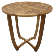 Carina Accent Round Table - Teak Finish