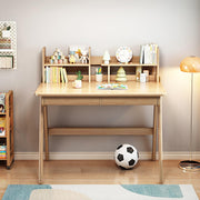 Kids Study Desk with Bookshelf and Drawers