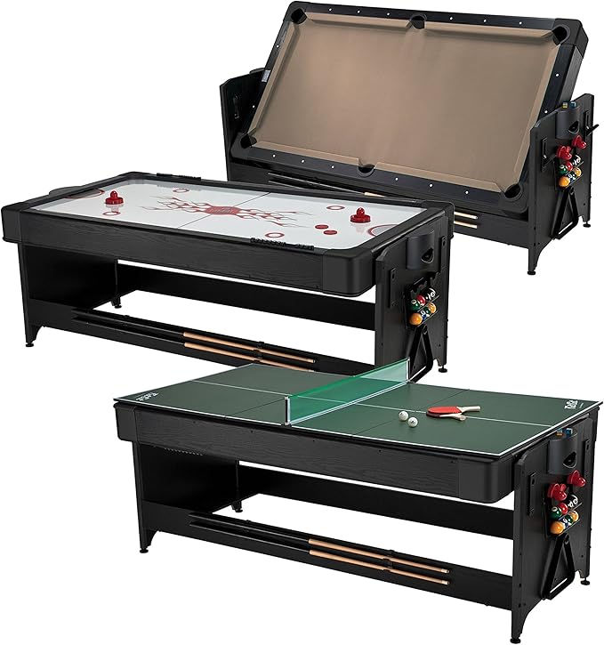 3-in-1 Multi-Game Table - Air Hockey, Billiards, Table Tennis