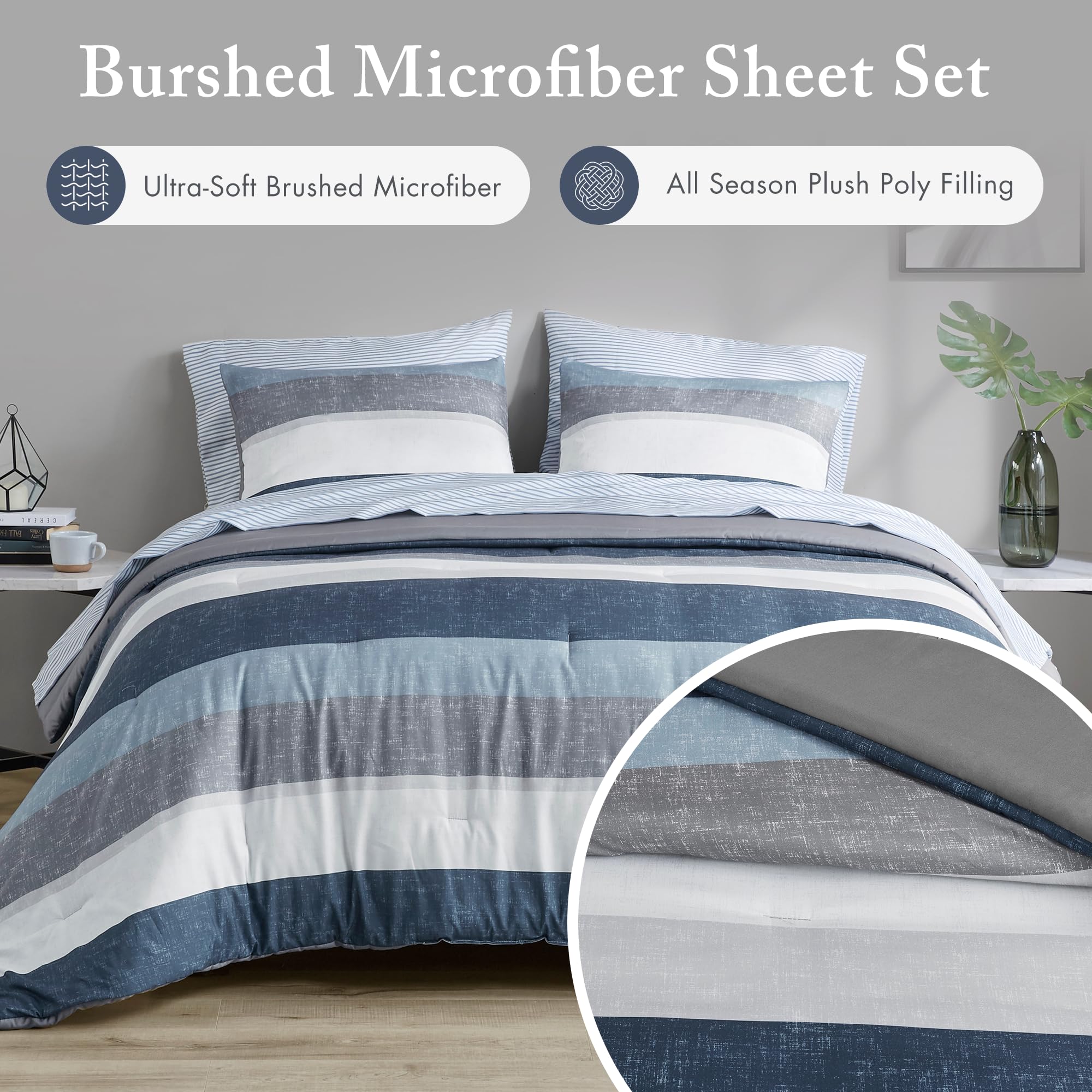 California King Comforter Set with Sheets
