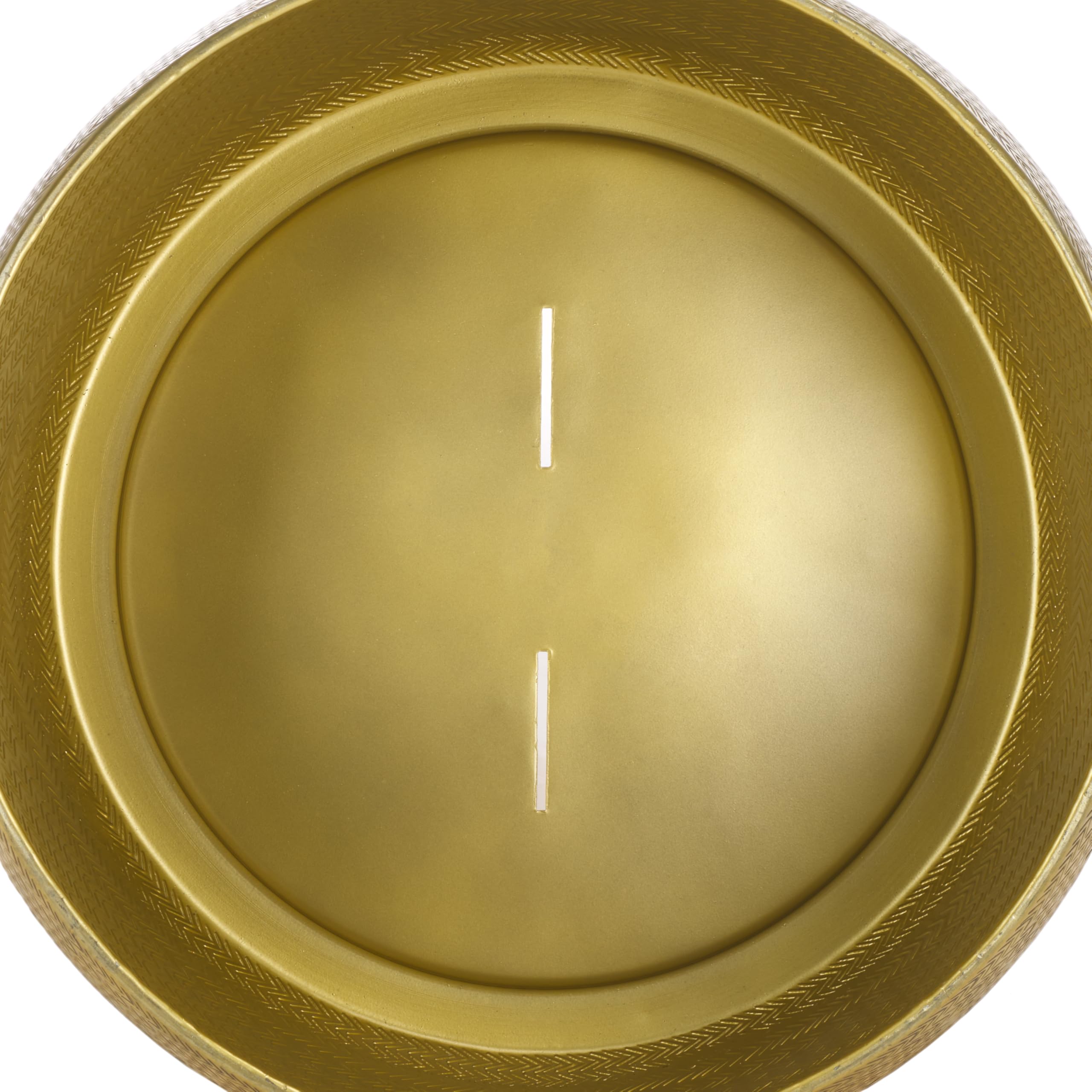 Apoline Antique Brass Drum Storage Coffee Table