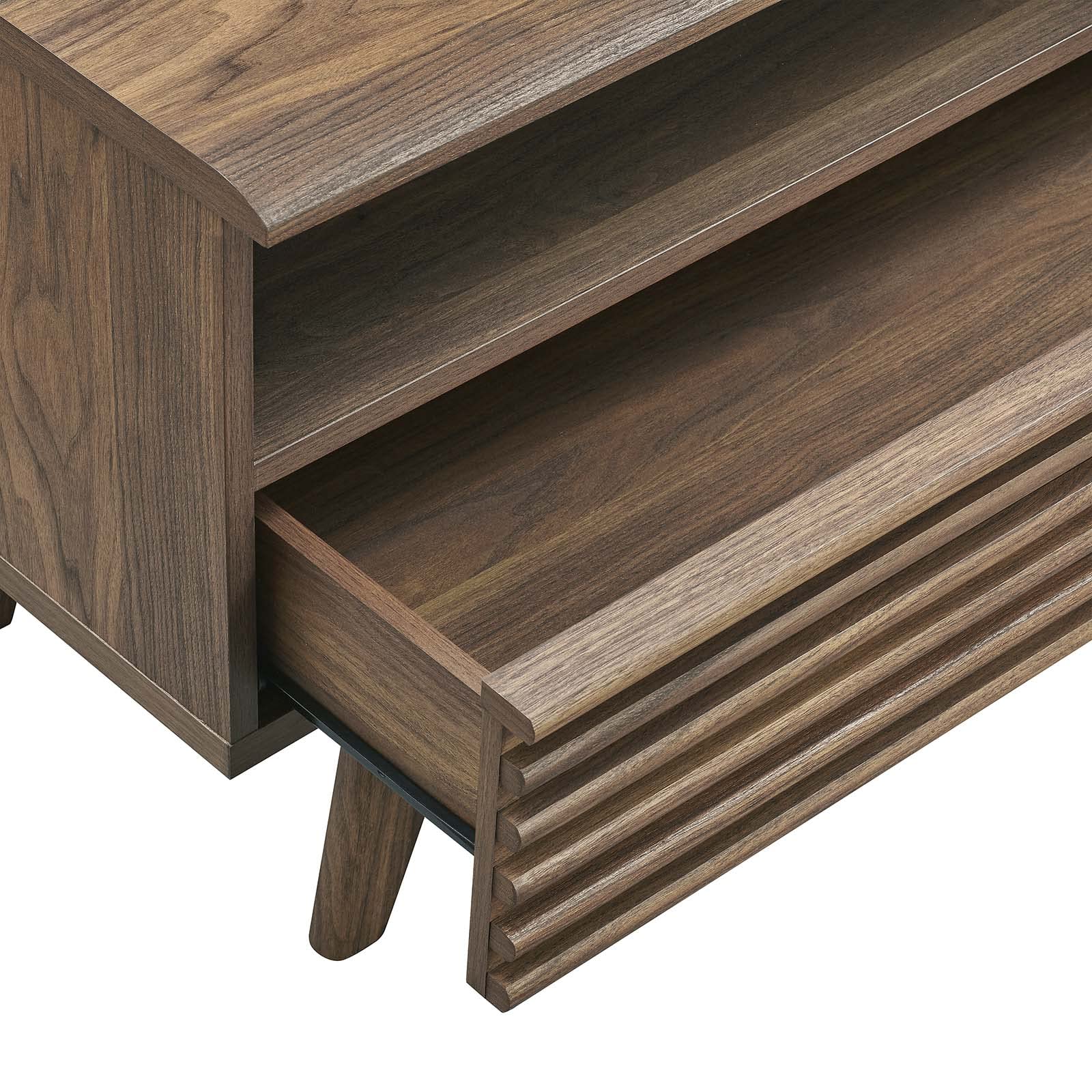 60" Mid-Century Modern TV Stand with Storage Drawers