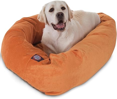 Micro Velvet Calming Dog Bed X-Large Orange