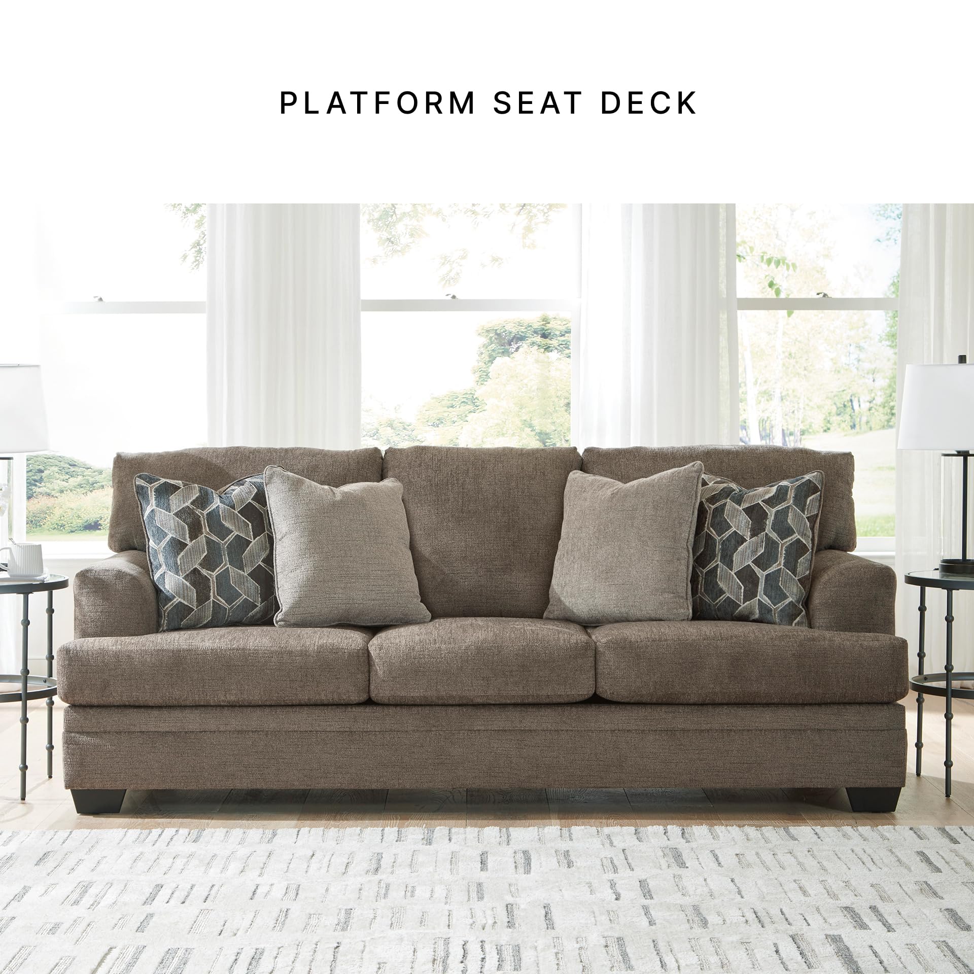 Stonemeade Casual Sofa with 4 Toss Pillows