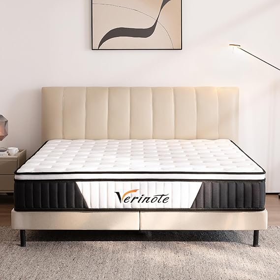 12 Inch Hybrid Memory Foam Mattress - Medium Firm Queen
