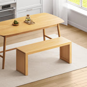 Bamboo Dining Bench 35 Inch Natural