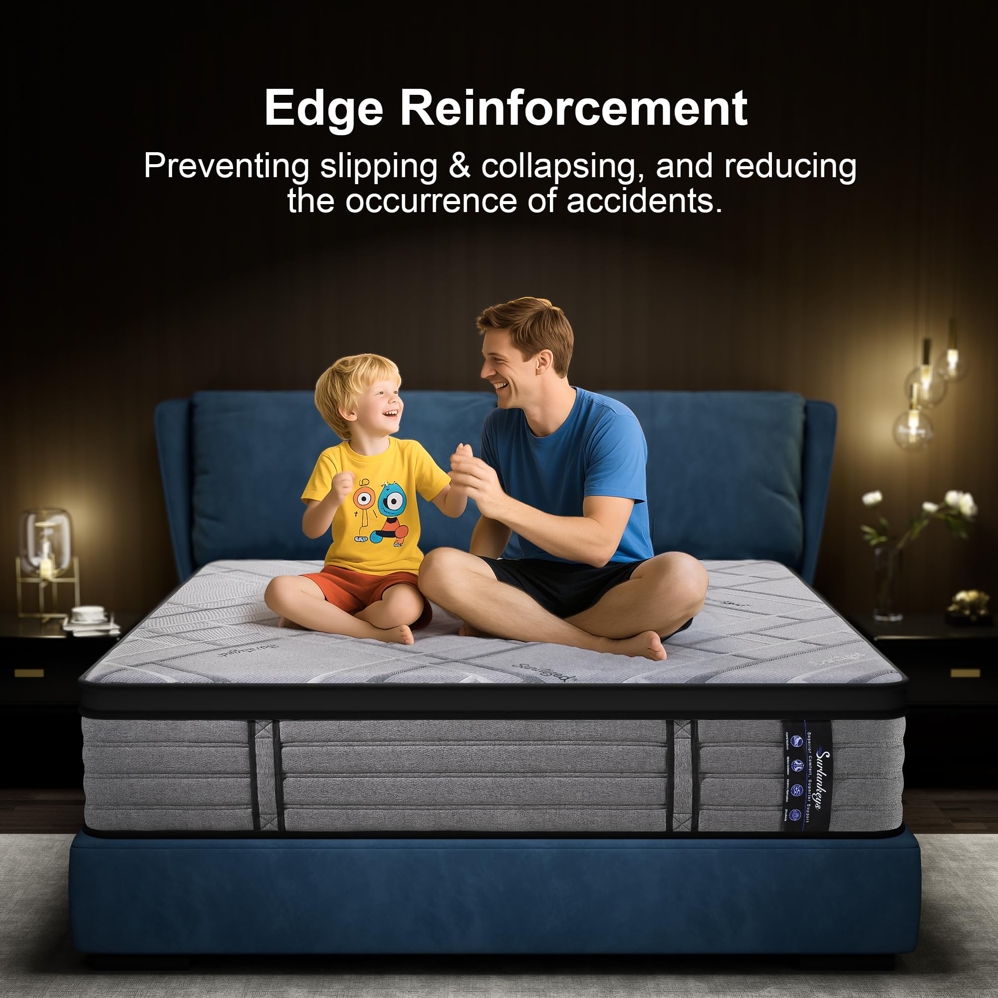 14 Inch Gel Foam Hybrid Mattress King Size