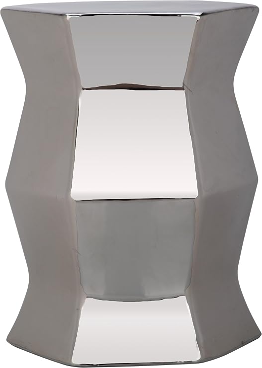 Modern Hexagon Ceramic Garden Stool