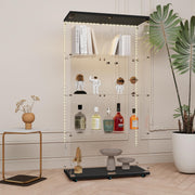 65" Tempered Glass Display Cabinet with LED Lights