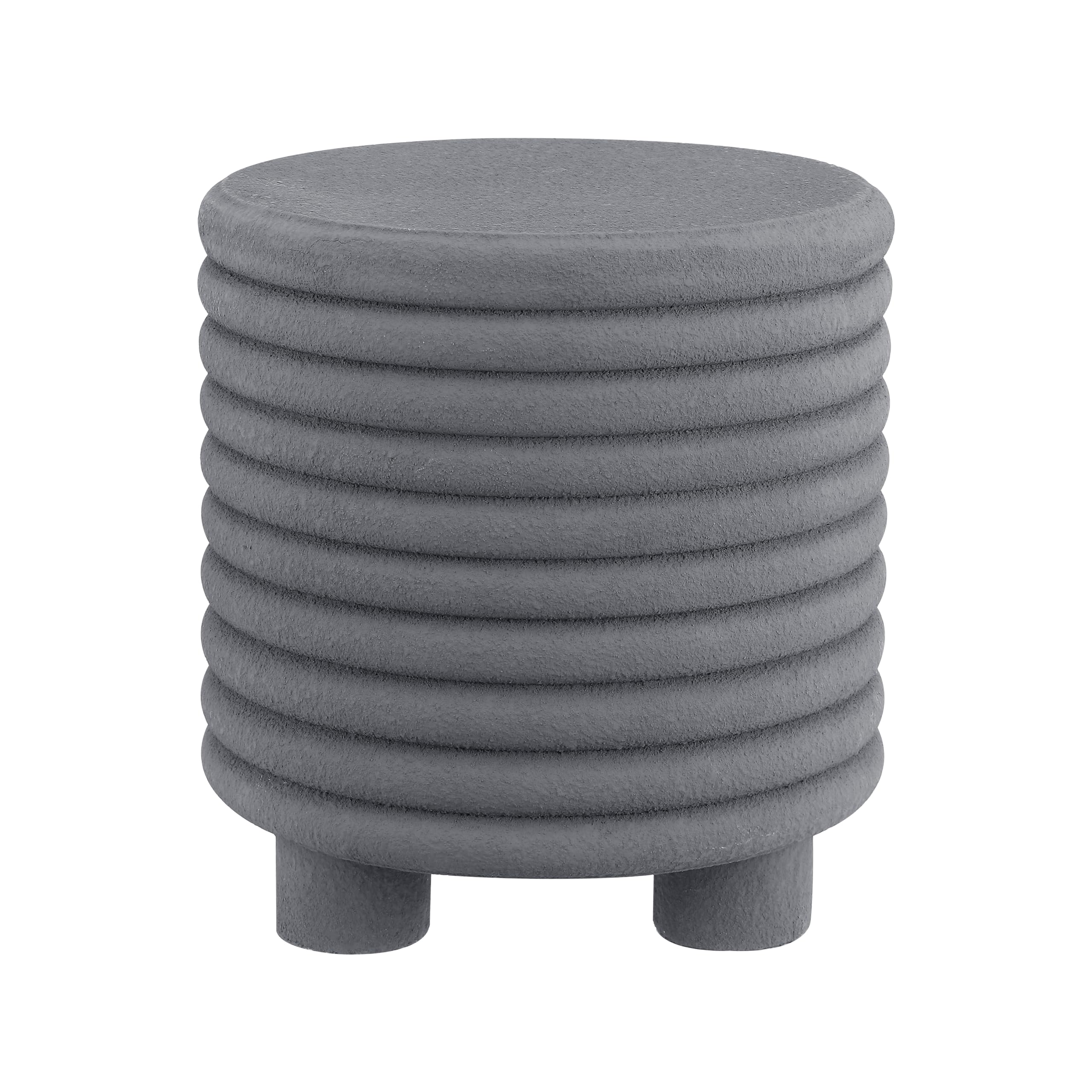 18" Modern Drum Accent Table