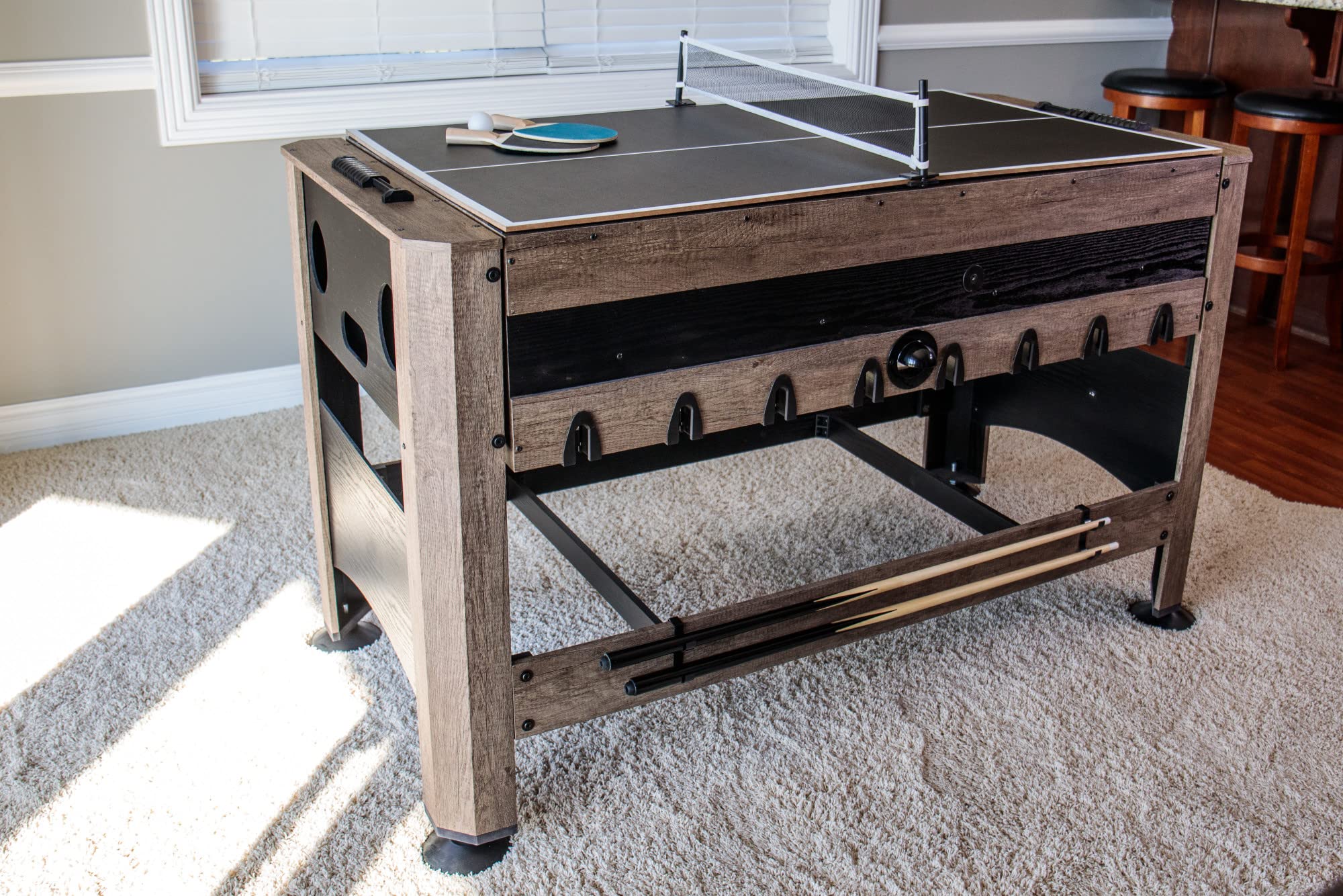 56" 4-in-1 Swivel Multi-Game Table
