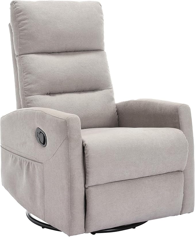 360° Swivel Glider Recliner Chair with 155° Recline